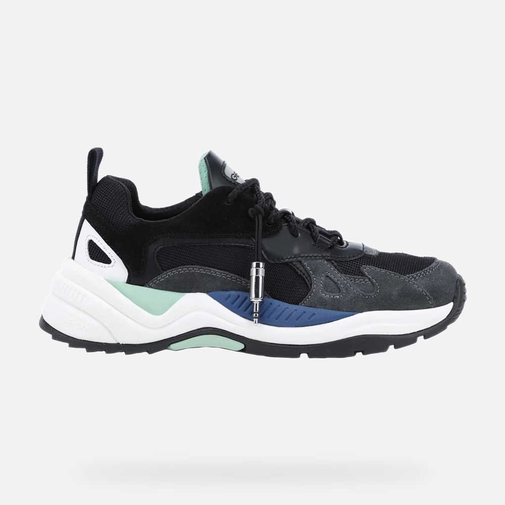 Geox Erkek Spor Ayakkabı Siyah - T02 Phonica - IKA-975318